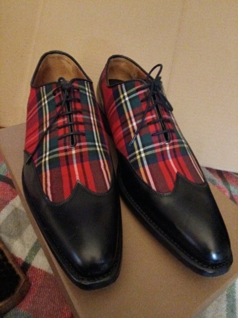 John Mendson "Goodyear" Men's Plaid Shoes Size 10.5 - Picture 7 of 7